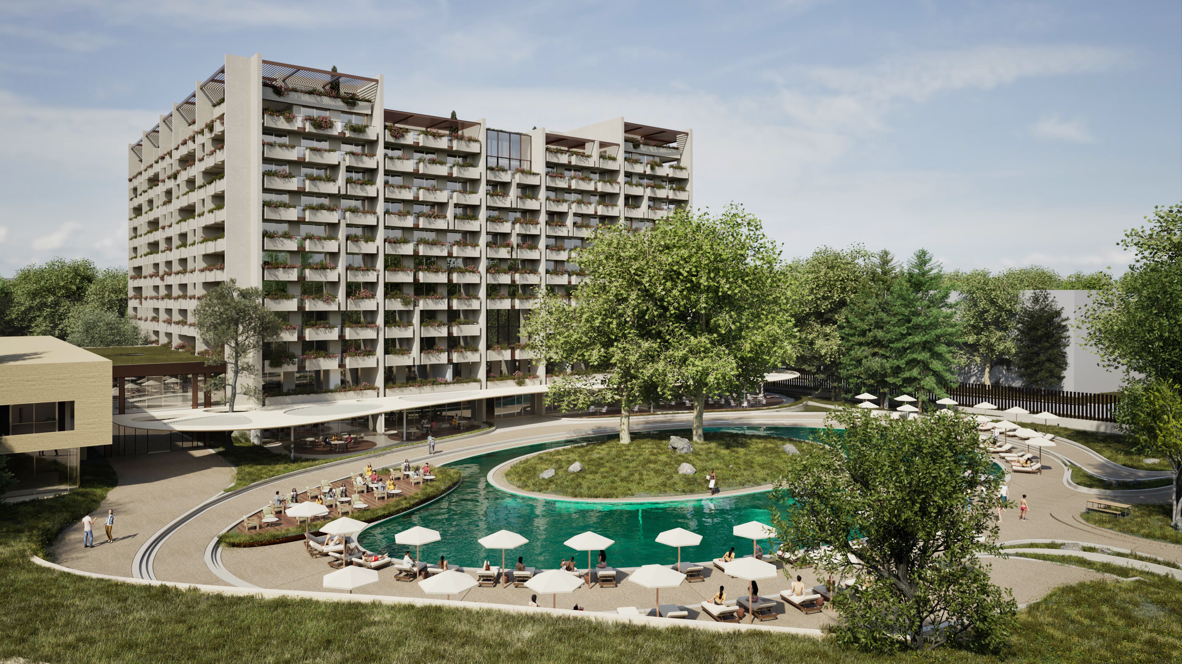 Carved Brutalism: Mixed-Used Housing Block in Varna, Bulgaria