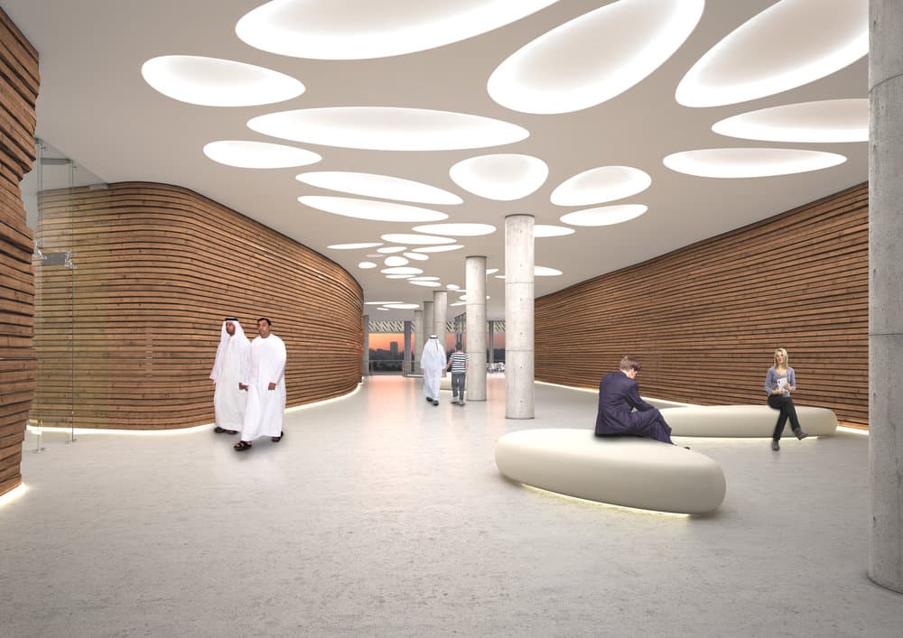 The entrance lobby