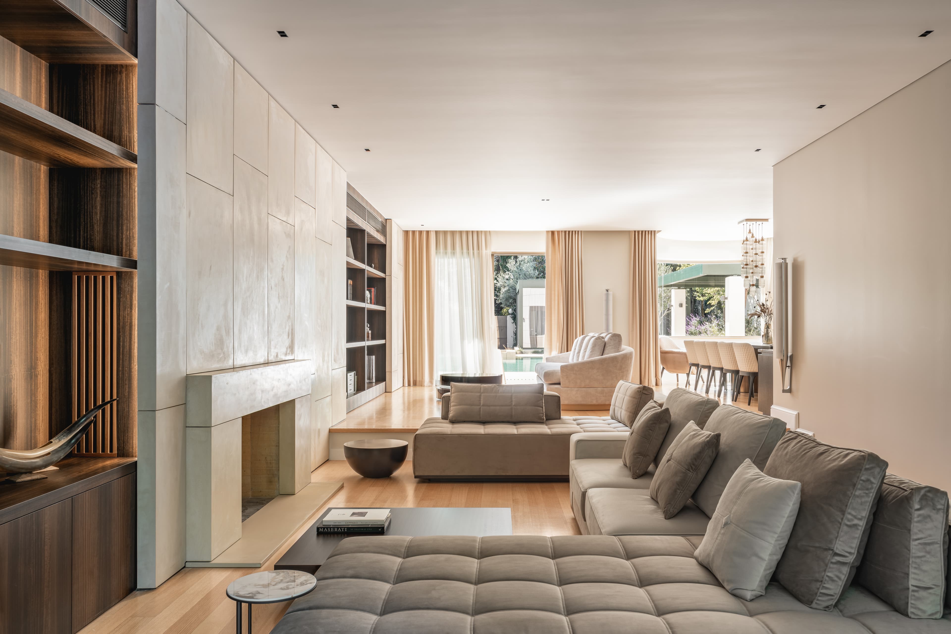 The main living room towards the dining area