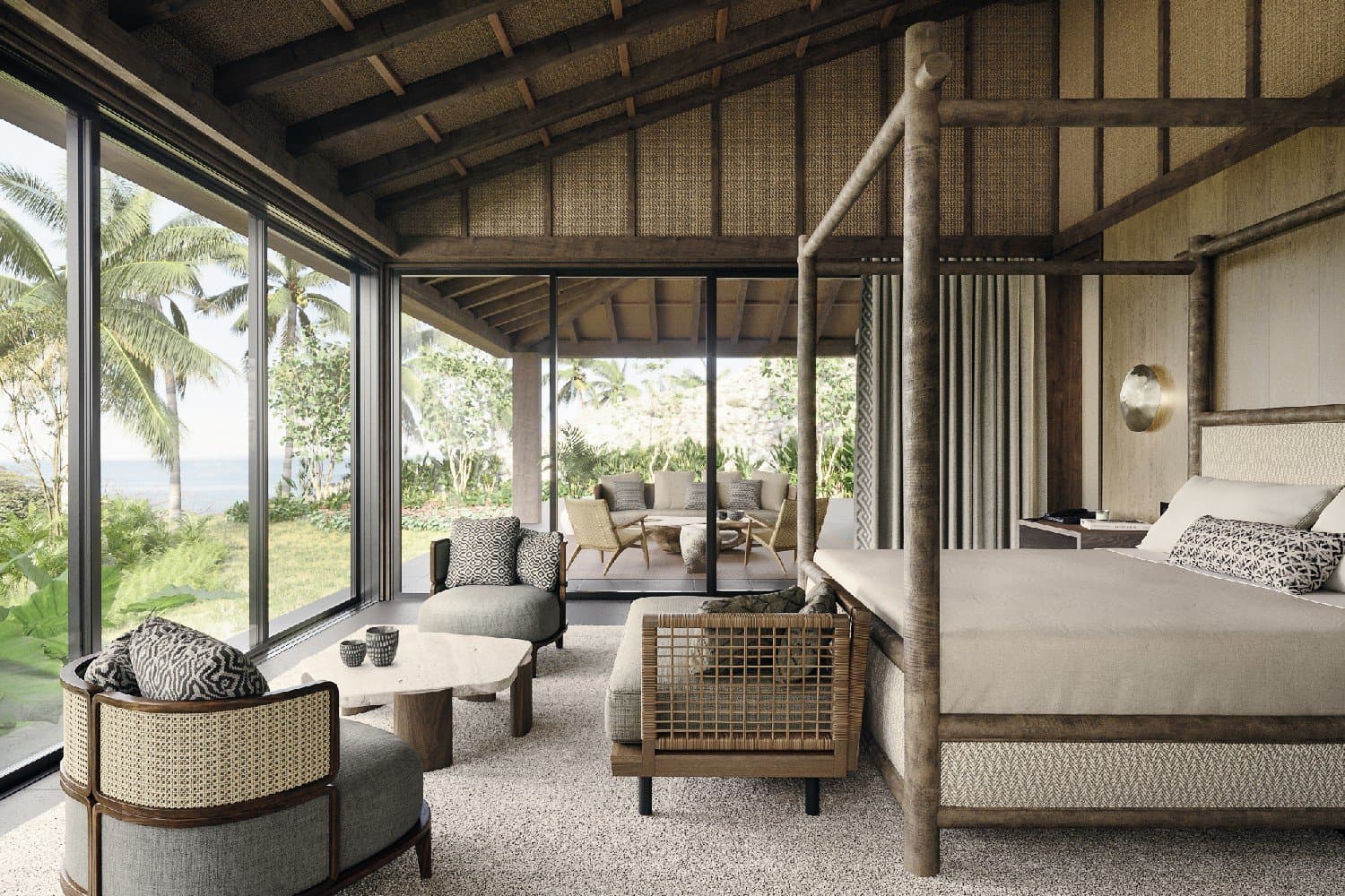Ritz-Carlton Suite bedroom and lounge